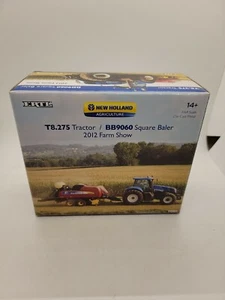 ERTL New Holland T8.275 Tractor BB9060 Square Baler Set Farm Show 2012 NIB 1 64 - Picture 1 of 4