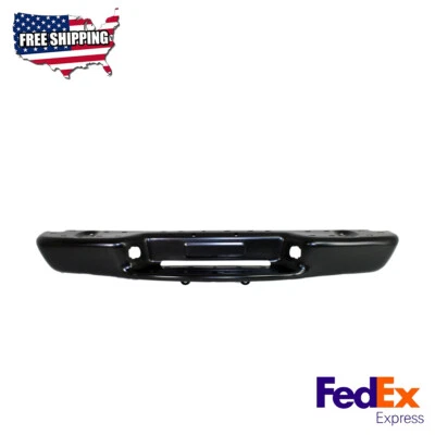 Parachoques escalonado con recubrimiento en polvo de acero negro para Chevrolet S10 GMC Sonoma 1998-2004 Foto 1 de 4