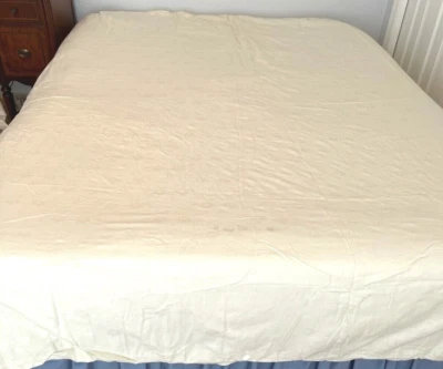 Usado en Excelente Condición Divatex King Color Crema Brocado Funda/Botones Cierre, Hoja Brocado Foto 1 de 4