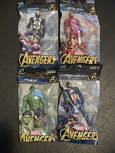 2018 Set Of 4 Avengers Action Figures Captain America Iron Man Hulk Thor Hasbro - Picture 1 of 10