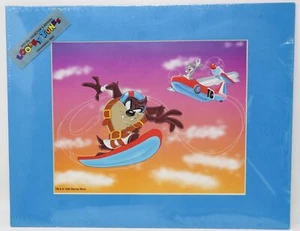 1996 Warner Brothers Looney Tunes Lithograph ~ Taz & Bugs Bunny ~ Factory Sealed - Bild 1 von 3