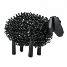 Twisted Wire Farmyard Sheep Interior Sculpture in Black Finish