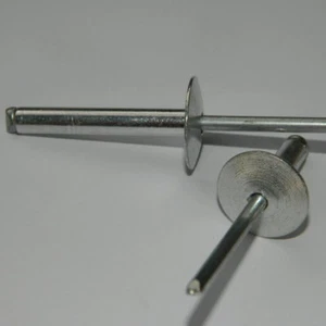 500 Stk. Großkopf  Blindnieten  5x20 K14 ALU/Stahl  Gitterbefestiger - Bild 1 von 1