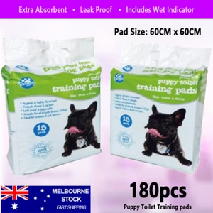180pcs Pet Toilet Training Pads Dog Cat Puppy Indoor Potty 60x60cm Absorbent Mat - Picture 1 of 1