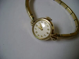 VINTAGE LADY WIND UP OMEGA ,GOLD FILLED CASE , RUN GREAT - Picture 1 of 6