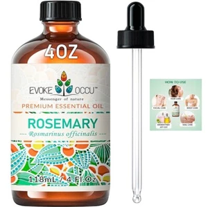 Rosemary Essential Oil for Hair Growth Healthy Skin Pure Natural Diffuser 4 Oz. - Picture 1 of 8