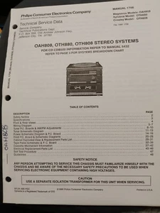 NAP OAH808 OTH808 OTH880 Stereo System Service Manual 1706 Original - Picture 1 of 1