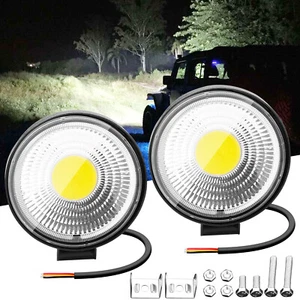 2X 4" LED Work Light Bar Fog Lamp Spot Pods Off-Road Driving Tractor 4WD ATV SUV - Picture 1 of 12