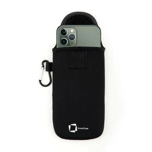 GENUINE INVENTCASE BLACK NEOPRENE POUCH CASE FOR APPLE IPHONE 11 PRO MAX 2019 - Picture 1 of 9