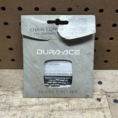Shimano Dura- Ace Chain Connecting Pin Silver 5 Piece Set - 9 Speed - Image 1 of 2