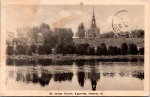 Postcard Ontario Eganville Saint James Roman Catholic Church PECO 1939 K79 - Picture 1 of 2
