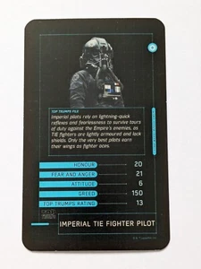 Imperial Tie Fighter Piloto Top Trumps Star Wars Rogue One Tarjeta Única 2016 - Imagen 1 de 3