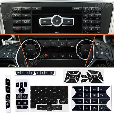 Button Repair Kit Window Switch Sticker For Mercedes Benz A B E350 ML350 2010-14 - Image 1 of 4