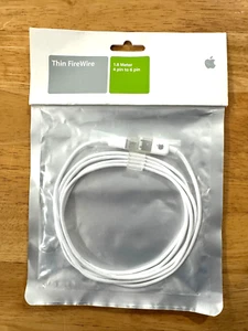 APPLE iPod Thin FireWire Cable 4 to 6 pin Connector M8706G/A 1.8 Meter - Photo 1/2
