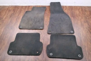 01-06 Audi A4 B6 OEM FRONT AND REAR FLOOR MAT SET BLACK - Picture 1 of 10