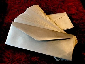 Money Gift Envelope / Wallets Silver Perfect Fit For £5 / £ 10 Notes ( 5 Pack ) - Picture 1 of 7