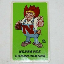 Vintage 1974 Nebraska Football Pocket Schedule Card