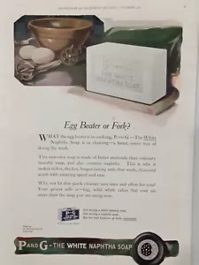 Proctor And Gamble 1919 Stampa sapone Napatha bianco annuncio - Battitore uova o forchetta? Colore - Foto 1 di 2