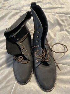 Womens 9 & Co. Boots Lace Up Lug Sole Chunky Heel Size 9 - Picture 1 of 6