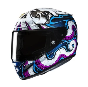 HJC RPHA 12 Kraken Motorradhelm (Weiß/Blau/Lila) Gr: XS (53) - Bild 1 von 6