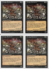 MTG: DRUDGE SKELETONS 5th Edition COMMON; played, Excellent condition x4