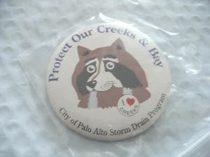 TT- CITY OF PALO ALTO STORM DRAIN PROGRAM (I LOVE CREEKS) PIN BADGE #42093 1/2 - Bild 1 von 8