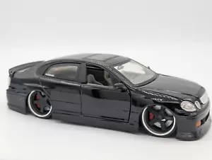 JADA Lexus GS430 Dub City nero con cerchi Maya 1:24 pressofuso senza scatola - Foto 1 di 5