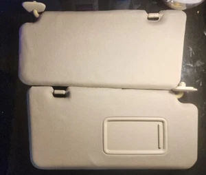 2007-2012 Nissan Versa Sun Visor driver & passenger set (tan - driver no mirror) - Picture 1 of 4