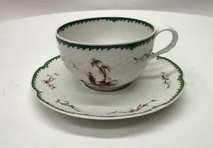 Raynaud Limoges Porcelain SI KIANG Tea Cup and Saucer Design N°3 - Picture 1 of 5