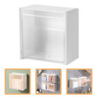 3pcs Wall Cotton Swab Boxes Wall Mounted Cotton Organizers Storage Box for