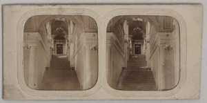 Orig. 1870 París, Tullerías, Residencia Imperial tejido estereoview, Francia - Imagen 1 de 2