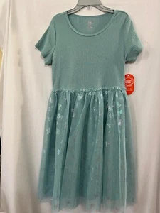 Wonder Nation Butterfly Ribbed Tulle Tutu Dress Girls Seafoam Green U Pick New - Picture 1 of 5
