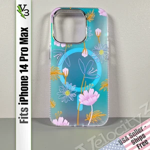 Case for iPhone 14 Pro Max - Wildflower Glow | Holographic Shine | Magnetic - Picture 1 of 16