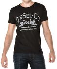 DIESEL Black Crew Neck Diesel-Co Work Wear Logo T-Shirt Top Tee Size S BNWT
