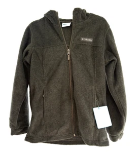 Columbia Youth Fleece Zip Up Hoodie, Gray, Medium (10-12) - Picture 1 of 2