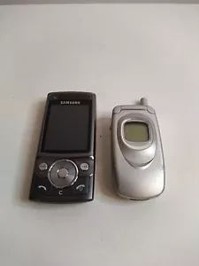 Retro Samsung SGH-A800 - (Grau) 2000er Klapphandy + Samsung Sgh-g600 Black Slide - Bild 1 von 6