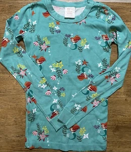 Hanna Andersson Pajama Top Girls 12 Disney Ariel Little Mermaid Organic Cotton - Picture 1 of 9