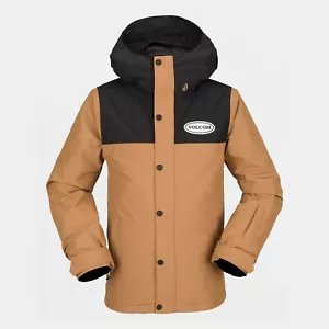 Brand New Kids 2023 Volcom Stone.91 Insulated Jacket Caramel - Picture 1 of 1