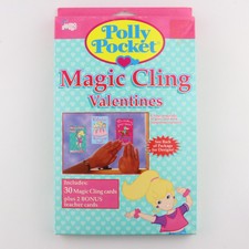 POLLY POCKET 1996 Mello Smello Magic Cling Valentines Card NEW & COMPLETE