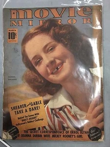 MOVIE MIRROR MAGAZINE NORMA SHEARER CLARK GABLE MARCH 1939 - Picture 1 of 2