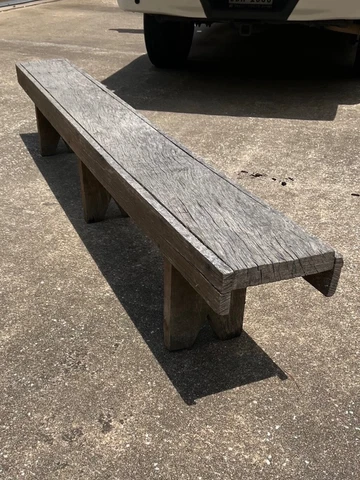 100 Year Hand-Made Antique Wood Bench Cover