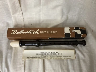 Dolmetsch Recorder England with Original Box - Image 1 of 4