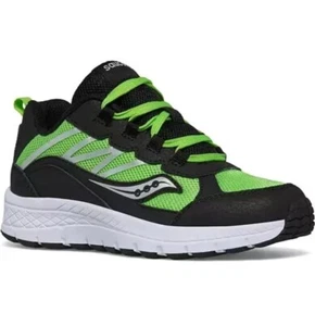 Saucony Kinder Dash Laufschuhe grün schwarz GS Jungen US Größe 5 NEU - Bild 1 von 5