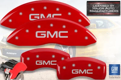 2018-2024 «GMC» Terrain 16 дюймов передние + задние красные крышки тормозных суппортов MGP - Изображение 1 из 4