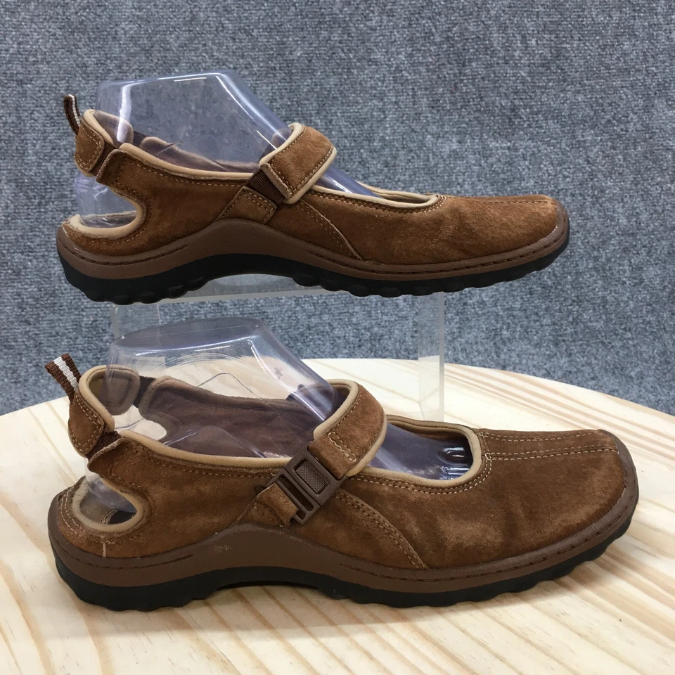 Zapatos bajos para mujer 9 M Asana Mary Jane cuero marrón cómodos tacones de cuña 0791215 Foto 1 de 4