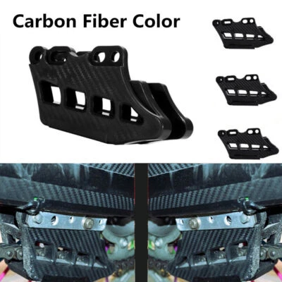 Cubierta protectora de caja guía de cadena de motocicleta con aspecto de fibra de carbono de plástico para Yamaha Foto 1 de 4