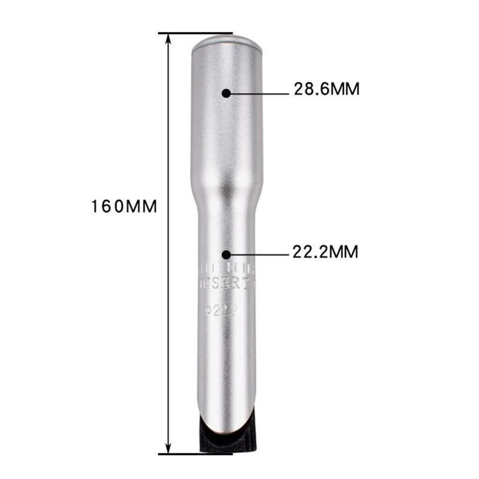 Bike Quill Adapter Alloy Stem Adaptor Riser 22.2mm 25.4mm Headset Riser 1-1/8'' - Image 1 of 1