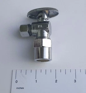 Válvula de parada de ángulo de compresión OD 100 piezas XFITTING 1/2" CPVC x 3/8", 1/4 vuelta - Imagen 1 de 7