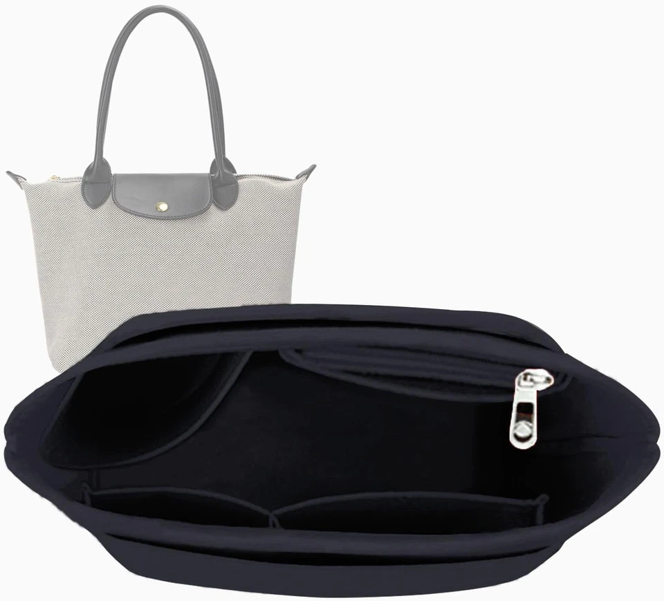 Lckaey Y012-darkgrey-L Geldbörsen-Organizer für Le Pliage, Größe L