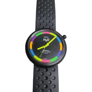 Vintage Armitron Awatch Retro Watch Women 40mm Black Polka Dot Pink New Battery - Picture 1 of 2